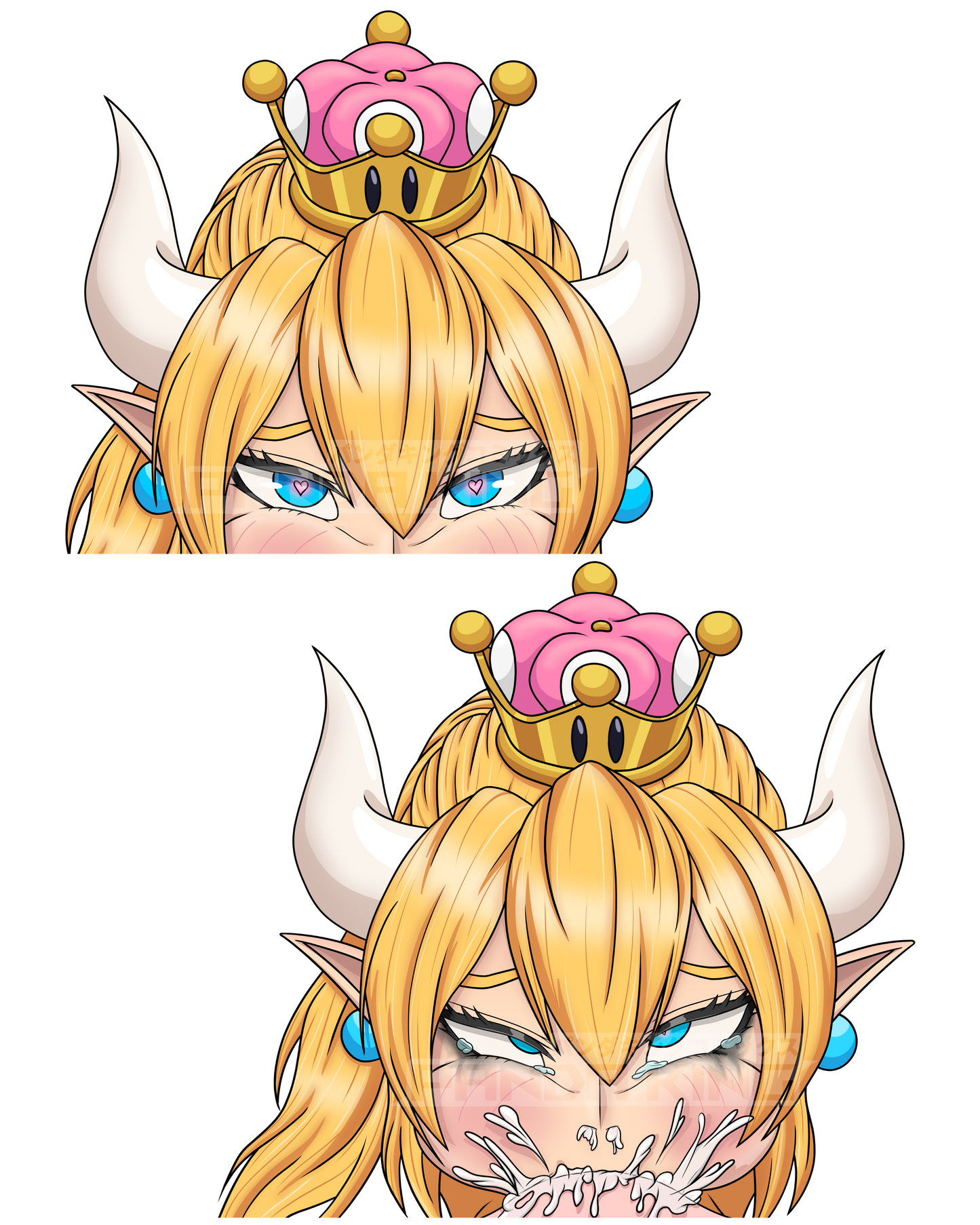 *Restock** Bowsette Peeker (Sticker)