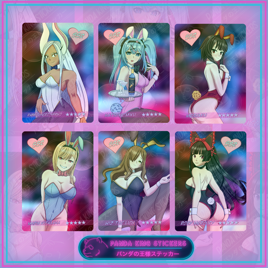**NEW** Bunny Girl Holographic Cards