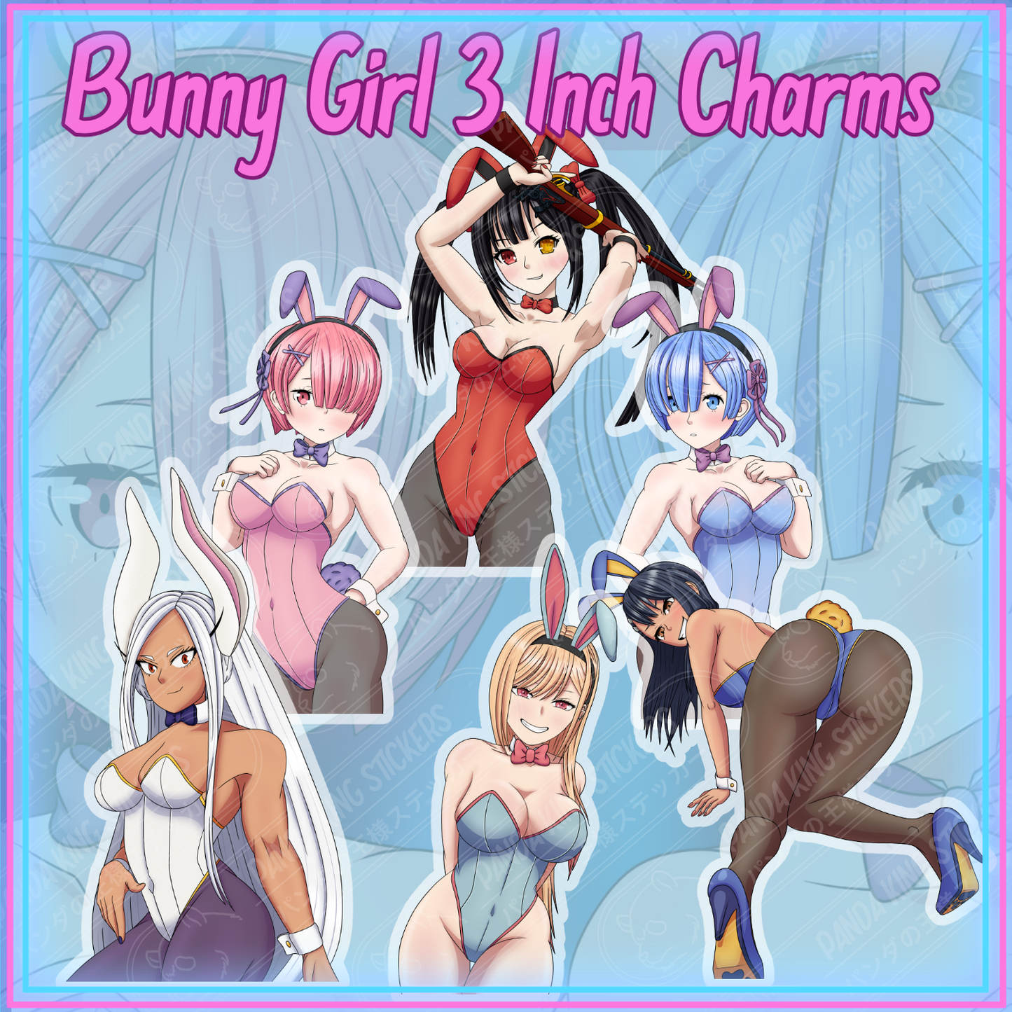 **NEW** Bunny Girl Pinup Charms