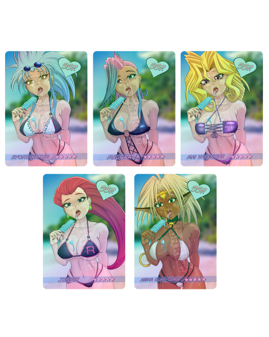 Summer Pinup Popsicle Cards (Safe)