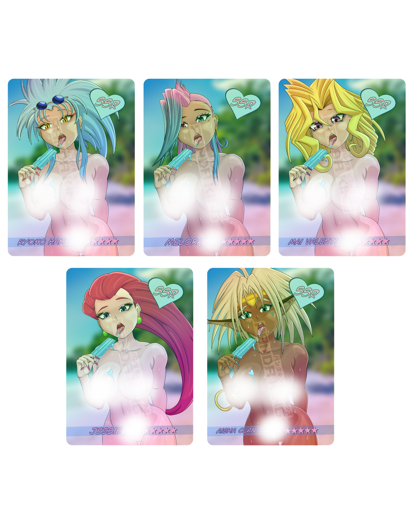 Summer Pinup Popsicle Cards (Saucy)