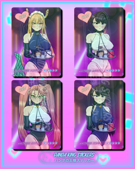 **Pre-Order** Waitresses Holographic Card Bundle (SFW)